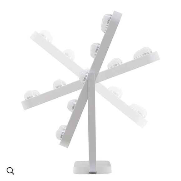 Contour Tri-Tone LED MakeupMirror w 3 light colors & 7X mag round suction mirror - Picture 2 of 9